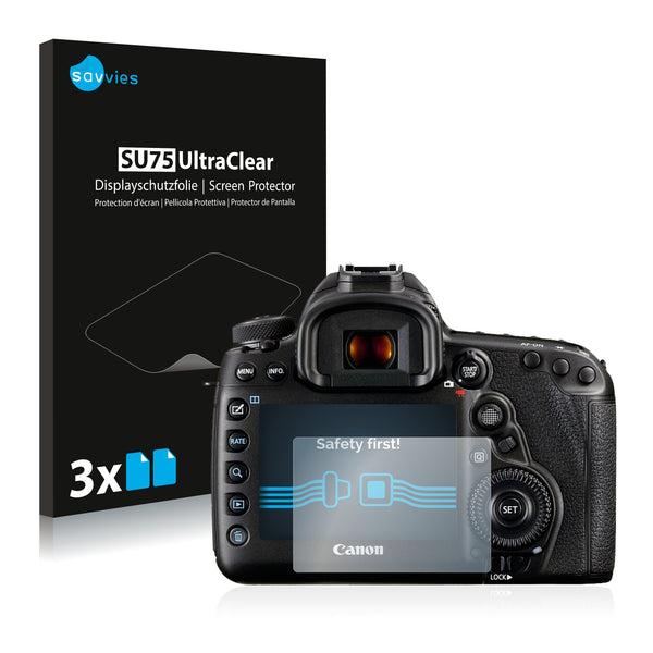 6x Savvies SU75 Screen Protector for Canon EOS 5D Mark IV