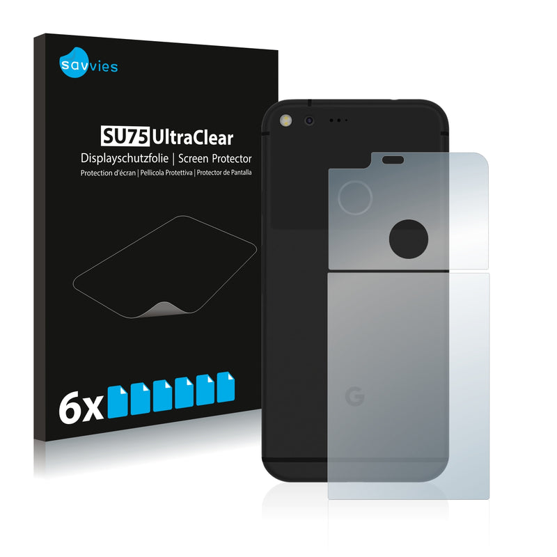 6x Savvies SU75 Screen Protector for Google Pixel XL (Back)