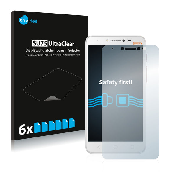 6x Savvies SU75 Screen Protector for Alcatel Pixi 4 Plus Power