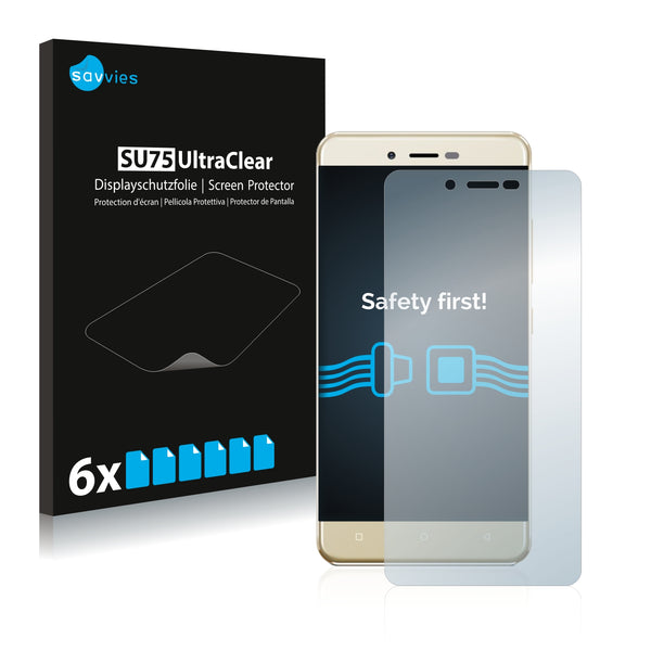 6x Savvies SU75 Screen Protector for Allview V2 Viper XE