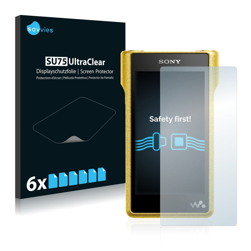 6x Savvies SU75 Screen Protector for Sony Walkman NW-WM1A