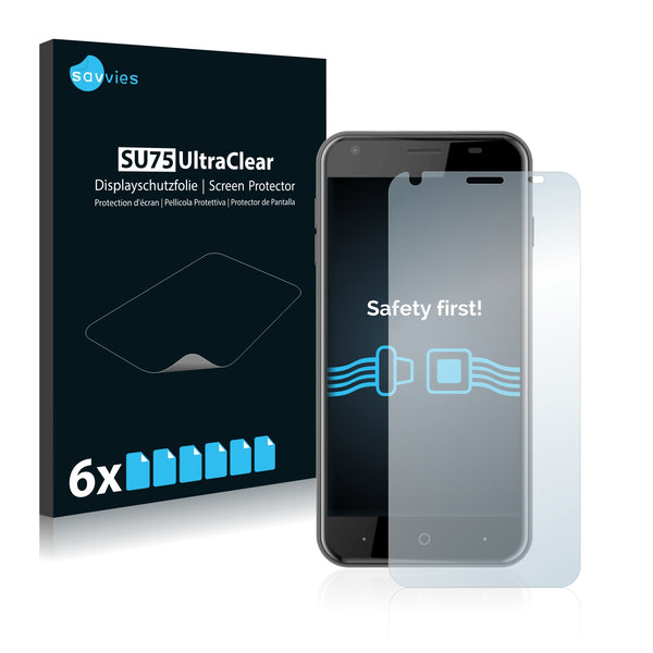 6x Savvies SU75 Screen Protector for Acer Liquid Z6
