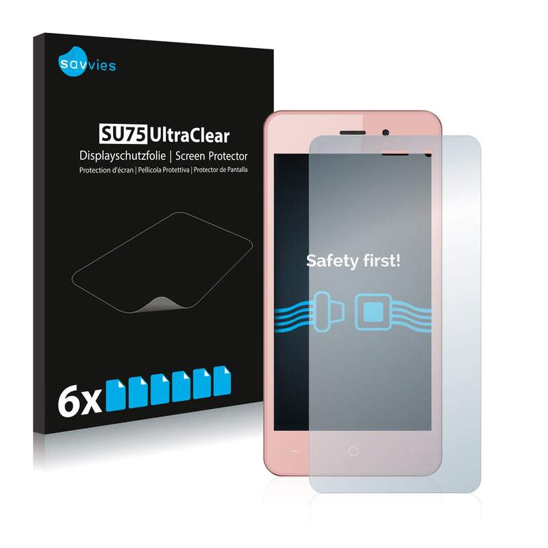 6x Savvies SU75 Screen Protector for Leagoo Z3C