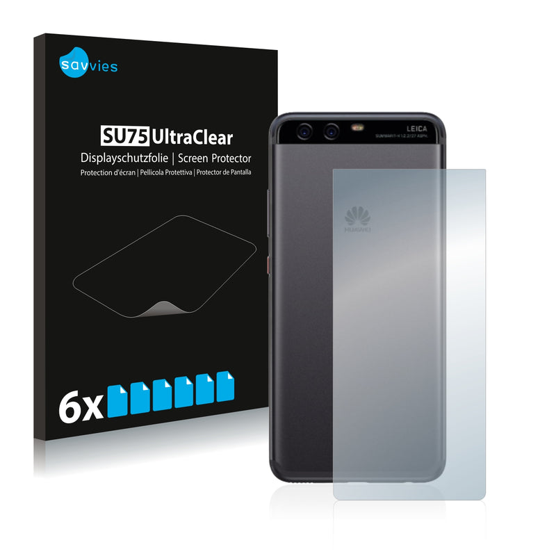 6x Savvies SU75 Screen Protector for Huawei P10 (Back)