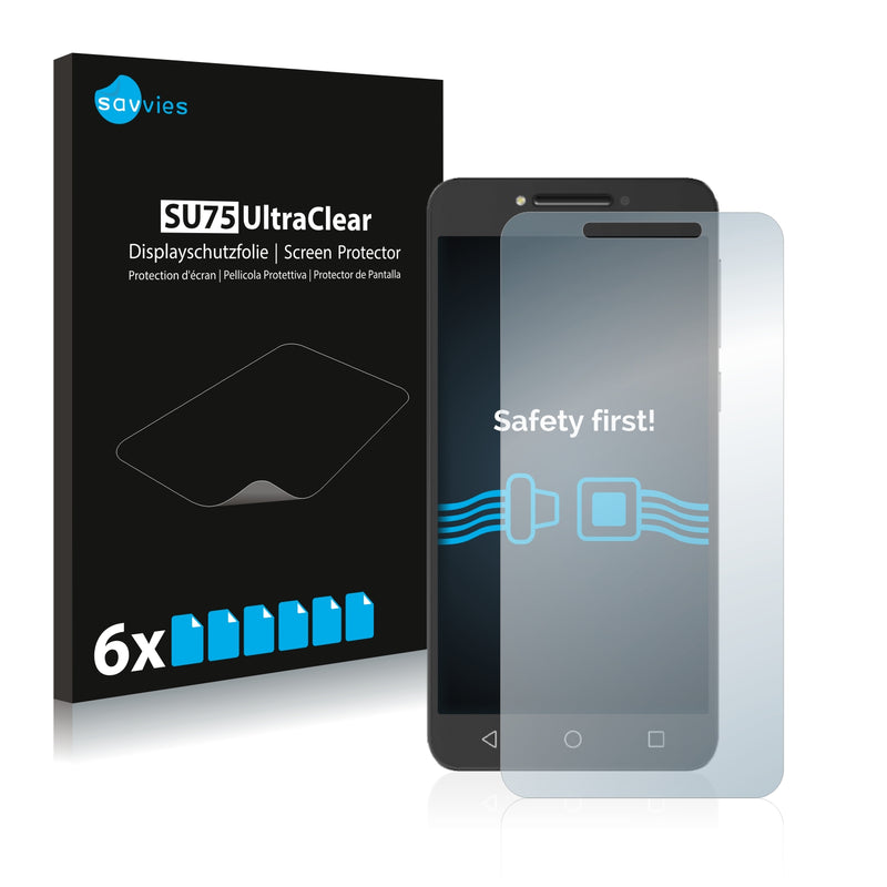 6x Savvies SU75 Screen Protector for Alcatel A5 LED
