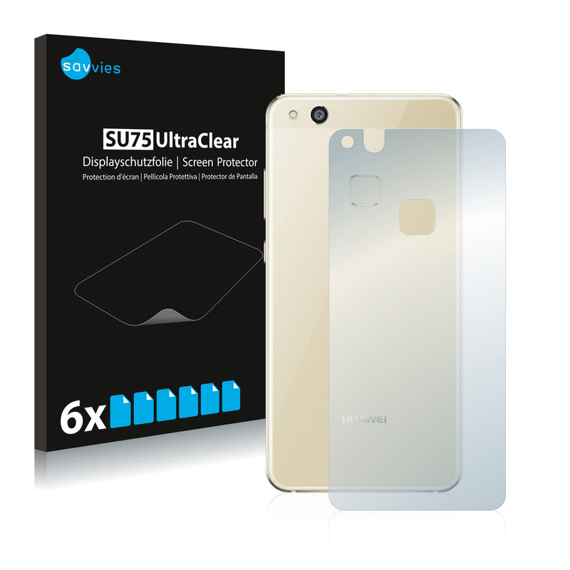 6x Savvies SU75 Screen Protector for Huawei P10 Lite (Back)