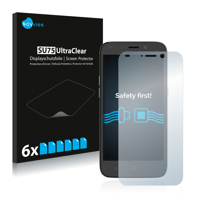 6x Savvies SU75 Screen Protector for ZTE Prestige 2