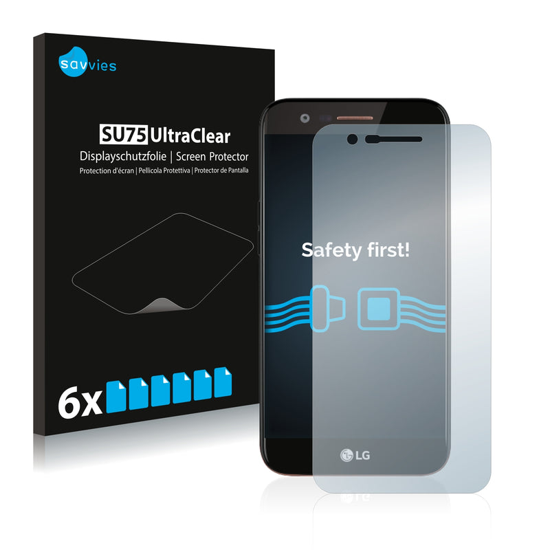 6x Savvies SU75 Screen Protector for LG K20 VS501