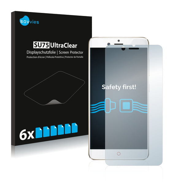 6x Savvies SU75 Screen Protector for ZTE Nubia Z17 Mini