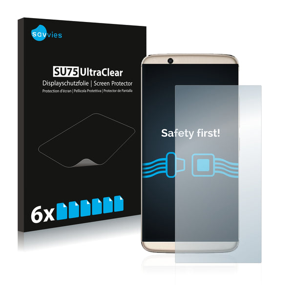 6x Savvies SU75 Screen Protector for ZTE Axon 7s