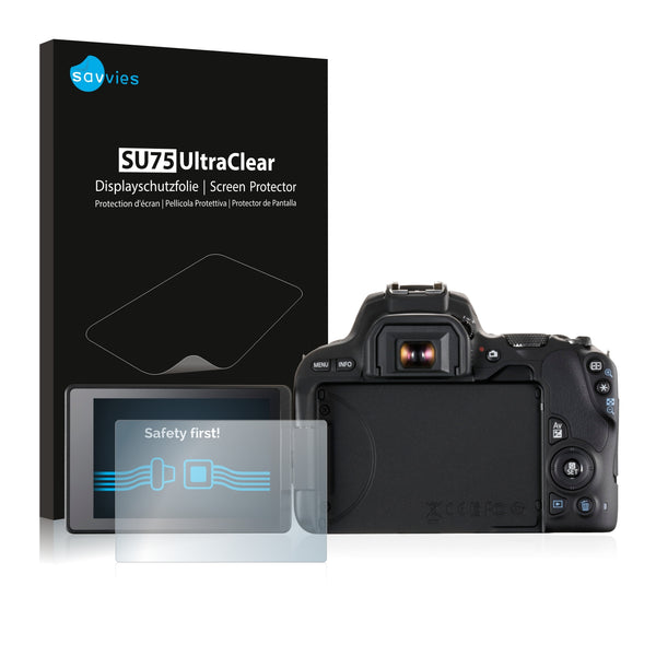 6x Savvies SU75 Screen Protector for Canon EOS 200D