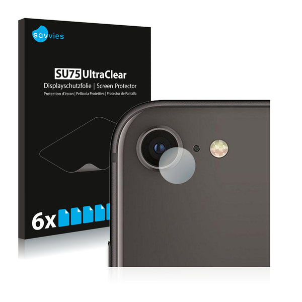 6x Savvies SU75 Screen Protector for Apple iPhone 8 (Camera)