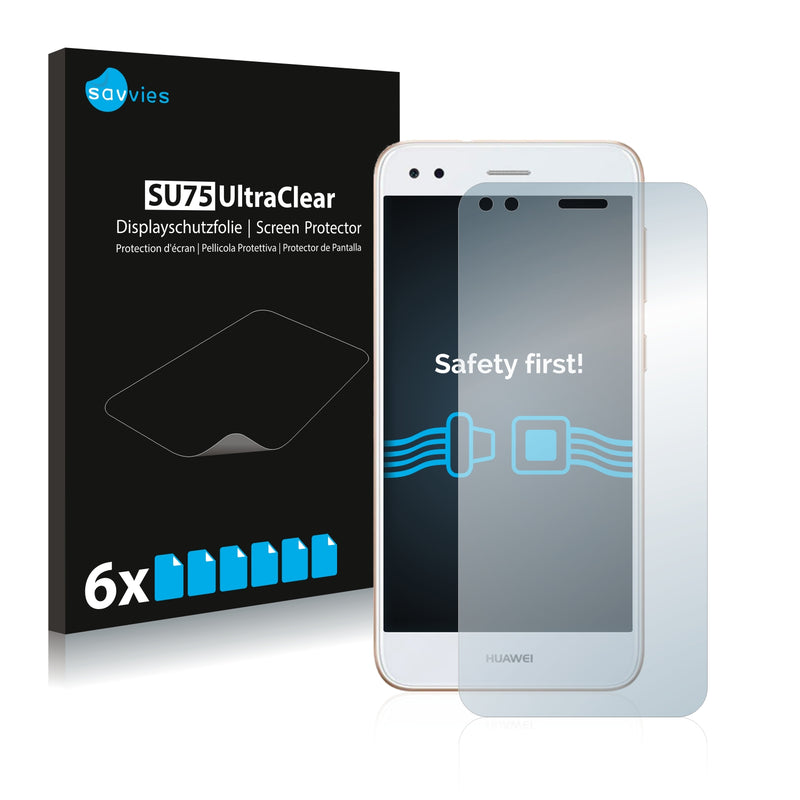 6x Savvies SU75 Screen Protector for Huawei P9 Lite Mini