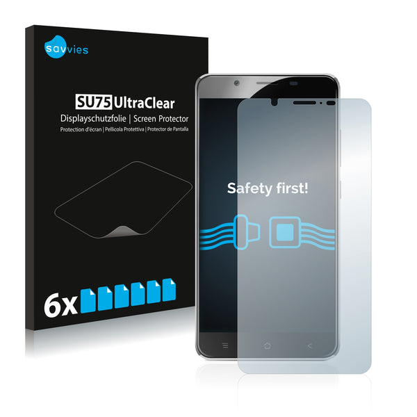 6x Savvies SU75 Screen Protector for Blackview P2