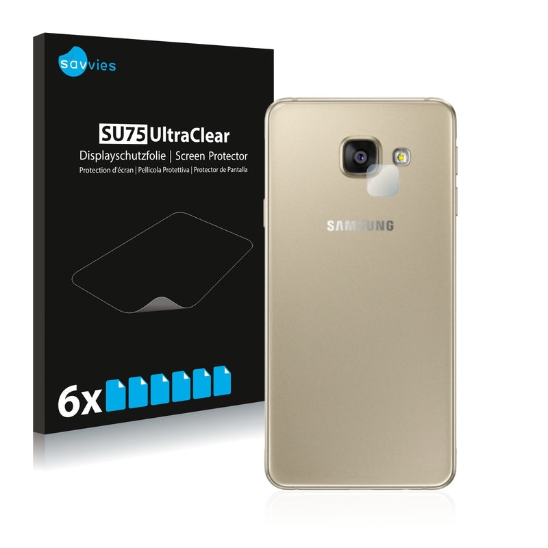 6x Savvies SU75 Screen Protector for Samsung Galaxy A3 2016 (Camera)