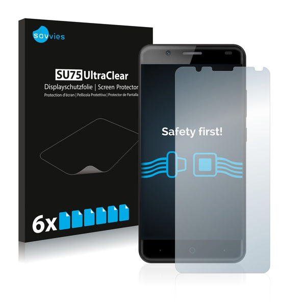 6x Savvies SU75 Screen Protector for Ulefone Tiger