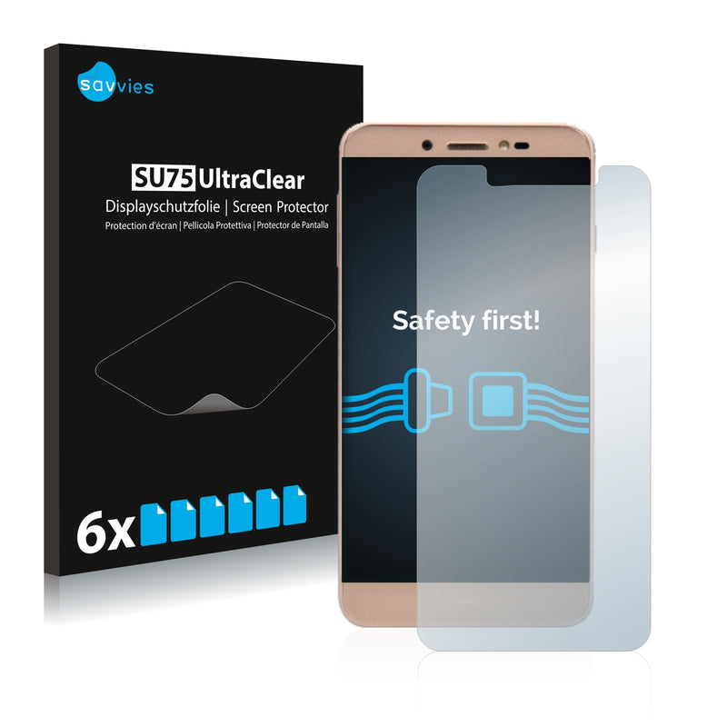 6x Savvies SU75 Screen Protector for Mediacom Phonepad S532U