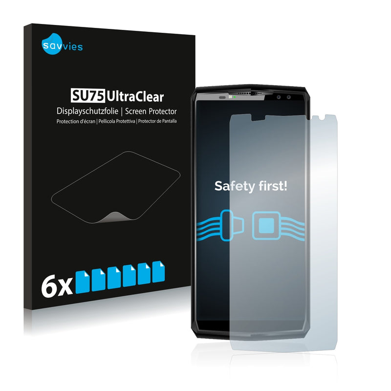 6x Savvies SU75 Screen Protector for Oukitel K10