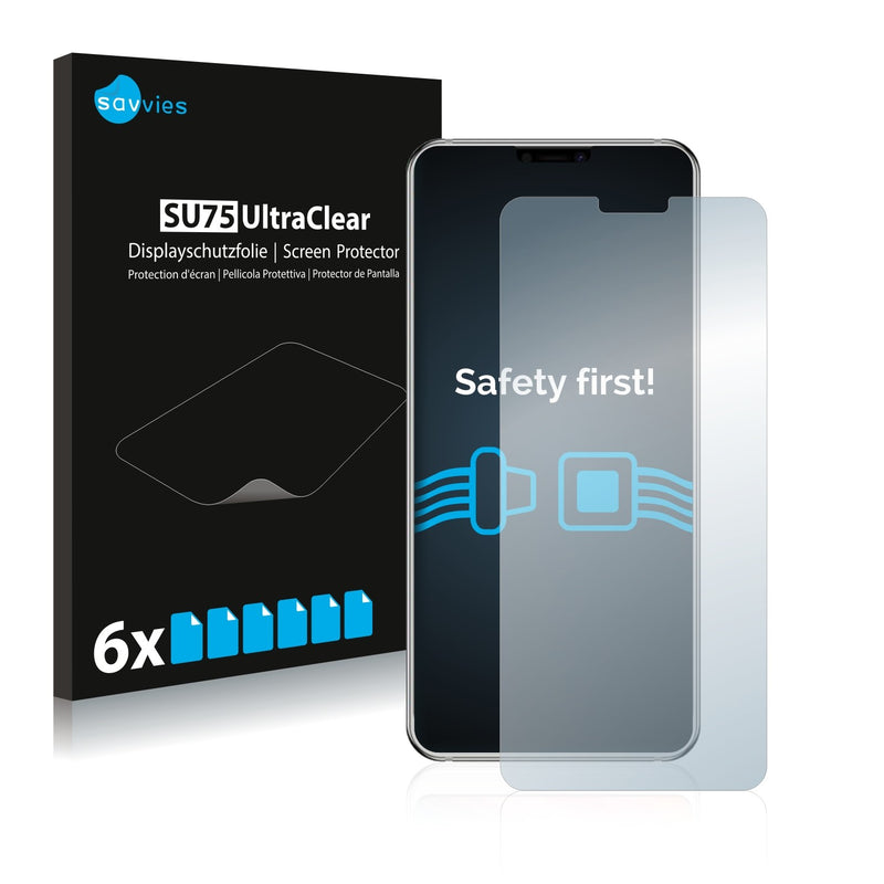 6x Savvies SU75 Screen Protector for Ulefone T2 Pro