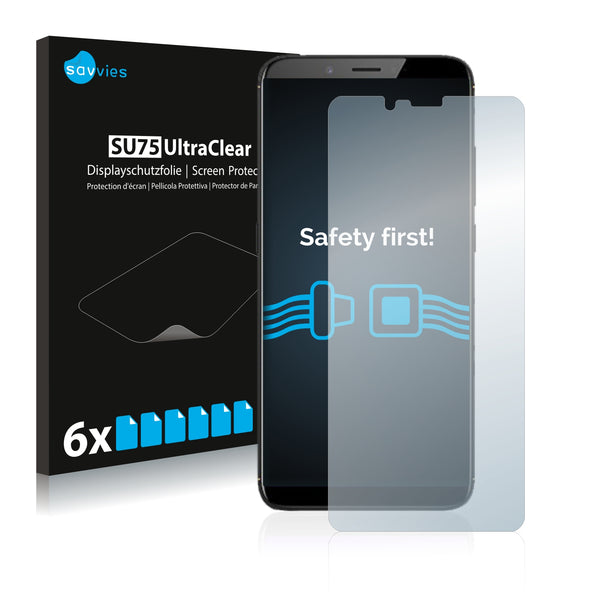 6x Savvies SU75 Screen Protector for ZTE Nubia N3