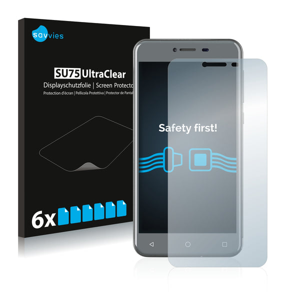 6x Savvies SU75 Screen Protector for Medion E5008 (MD 61038)