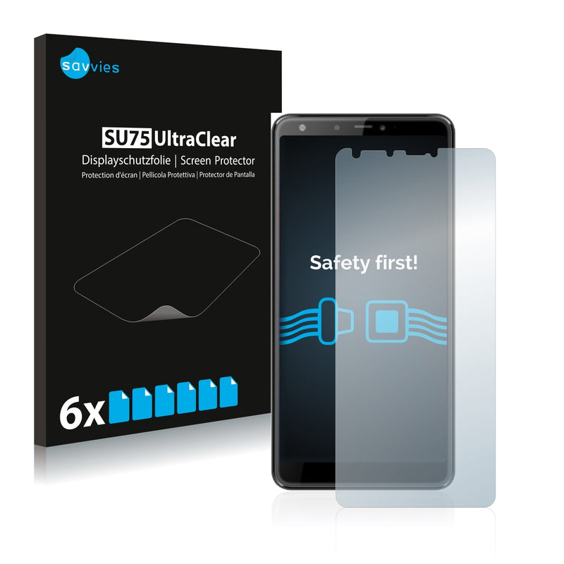 6x Savvies SU75 Screen Protector for Panasonic Eluga Ray 600