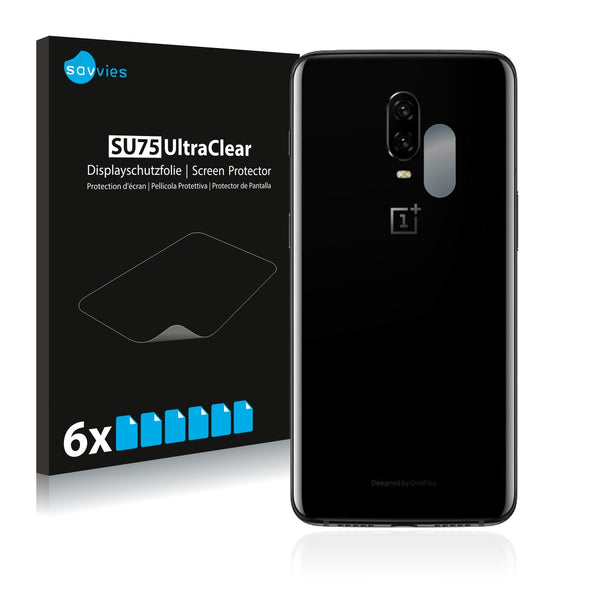 6x Savvies SU75 Screen Protector for OnePlus 6T (Camera)