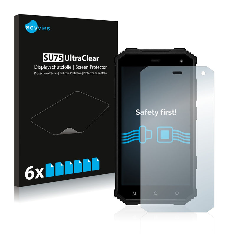 6x Savvies SU75 Screen Protector for Prestigio Muze G7