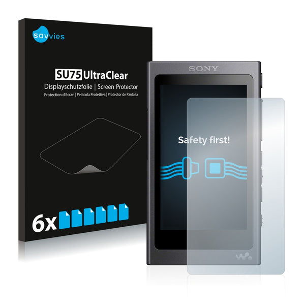 6x Savvies SU75 Screen Protector for Sony Walkman A40