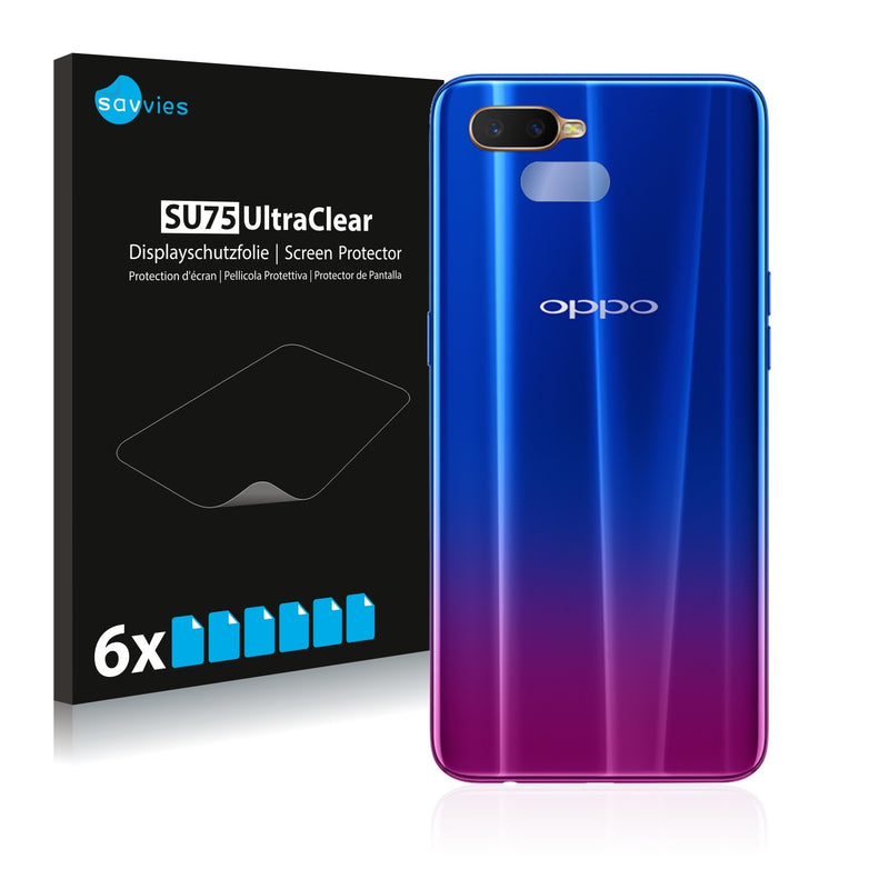 6x Savvies SU75 Screen Protector for Oppo RX17 Neo (Camera)