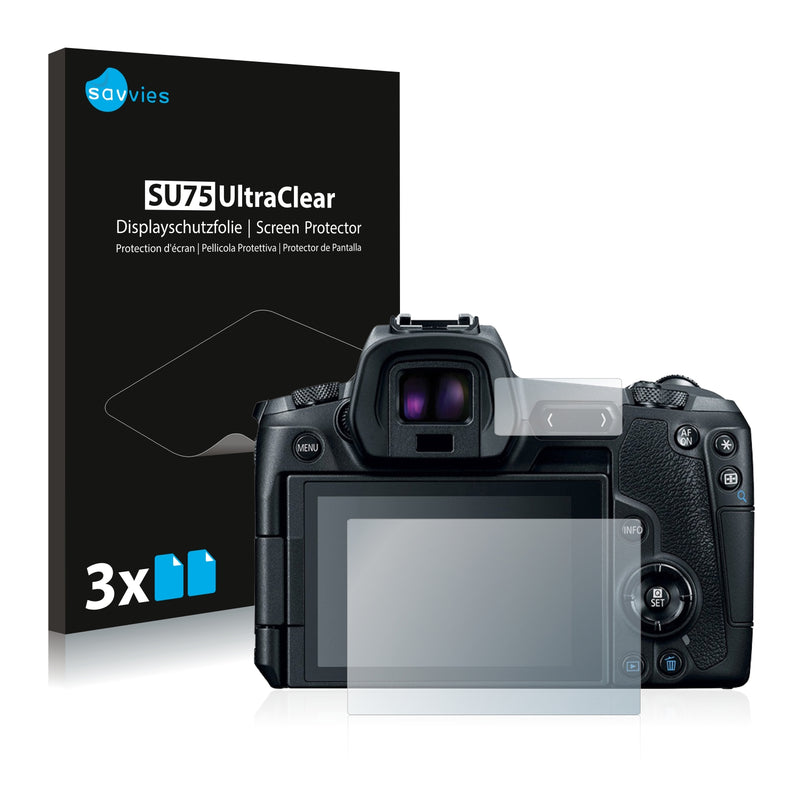 6x Savvies SU75 Screen Protector for Canon EOS R
