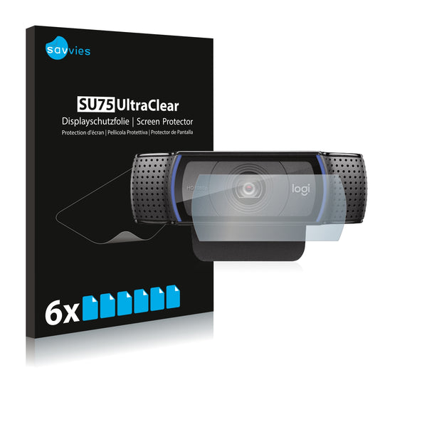 6x Savvies SU75 Screen Protector for Logitech C920 HD Pro Webcam