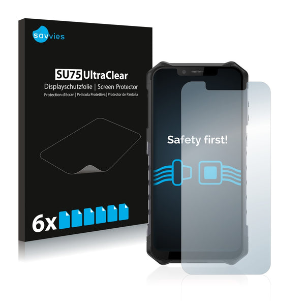 6x Savvies SU75 Screen Protector for Ulefone Armor 6