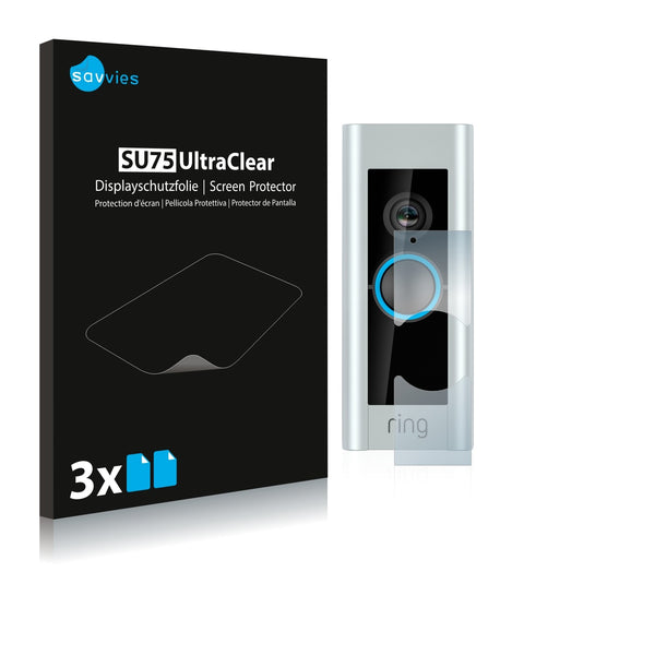6x Savvies SU75 Screen Protector for Ring Video Doorbell Pro (Version 2)