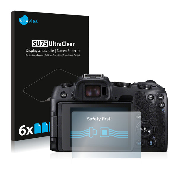 6x Savvies SU75 Screen Protector for Canon EOS RP