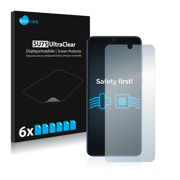 6x Savvies SU75 Screen Protector for Alcatel 3L 2019