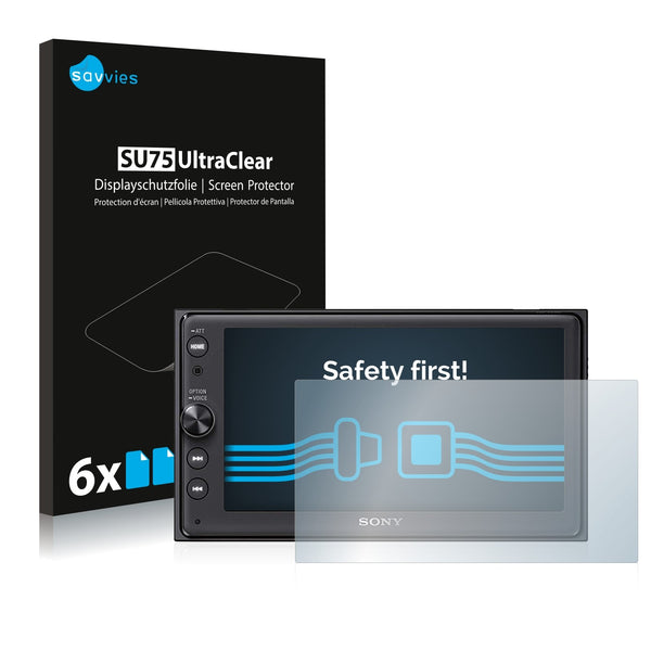 6x Savvies SU75 Screen Protector for Sony XAV-AX100