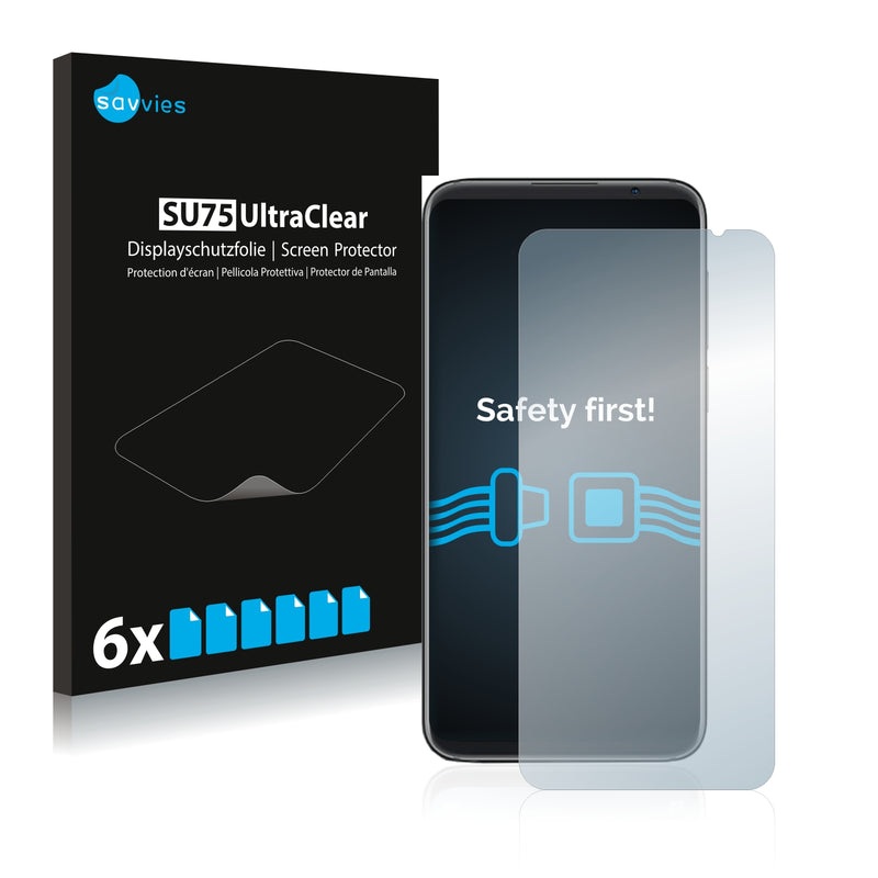 6x Savvies SU75 Screen Protector for Meizu 16s