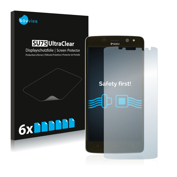 6x Savvies SU75 Screen Protector for NGM You Color Smart 5.5 Plus
