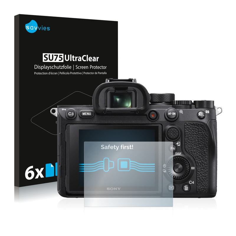 6x Savvies SU75 Screen Protector for Sony Alpha 7R IV