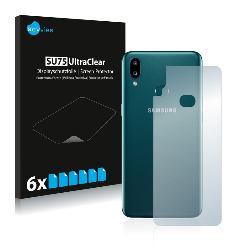 6x Savvies SU75 Screen Protector for Samsung Galaxy A10s (Back)