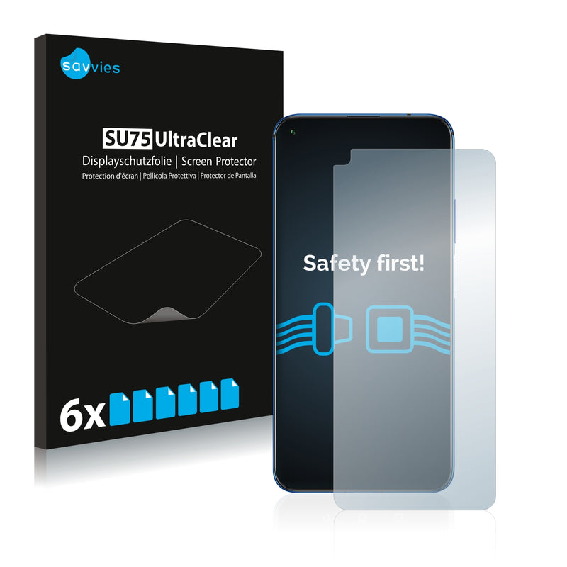 6x Savvies SU75 Screen Protector for Huawei Nova 5T