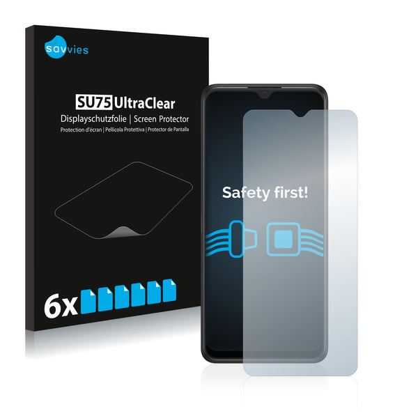 6x Savvies SU75 Screen Protector for Alcatel 3X 2019