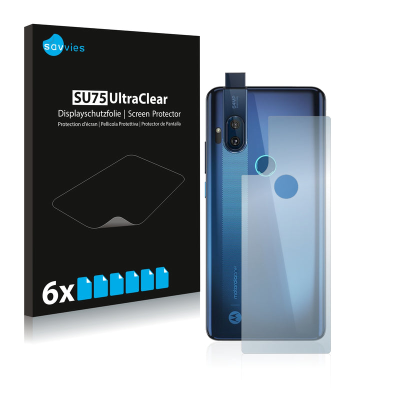 6x Savvies SU75 Screen Protector for Motorola One Hyper (Back)