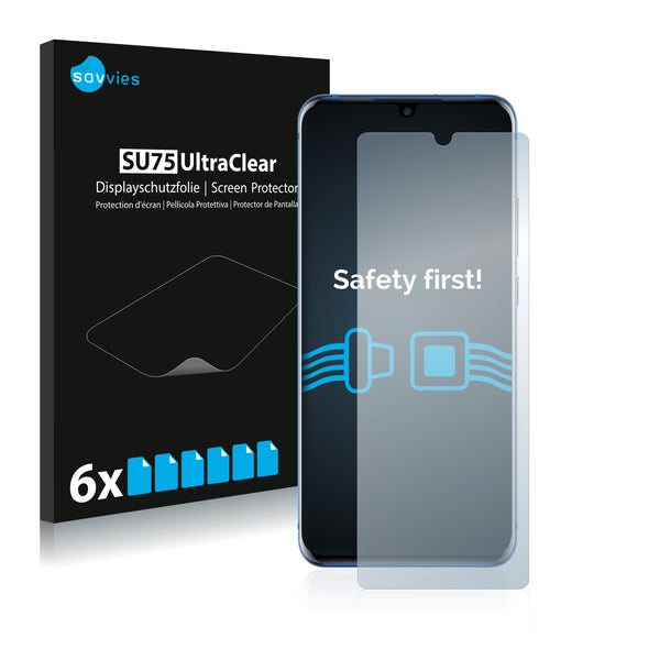 6x Savvies SU75 Screen Protector for ZTE Axon 10s Pro