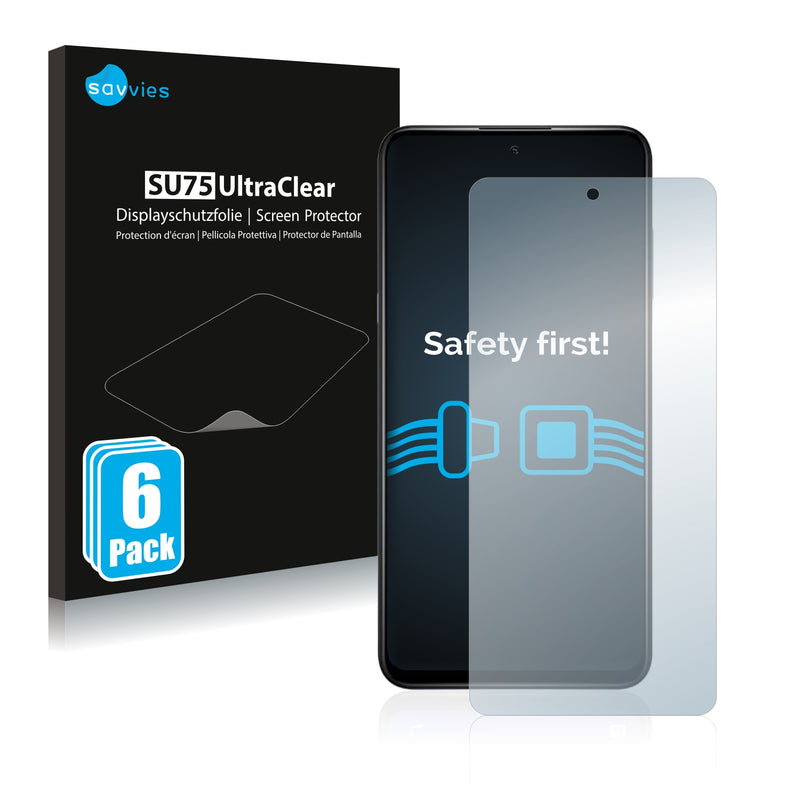 6x Savvies SU75 Screen Protector for TCL 20 5G