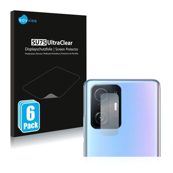 6x Savvies SU75 Screen Protector for Xiaomi 11T (ONLY Camera)