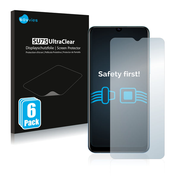 6x Savvies SU75 Screen Protector for Vivo Y20T