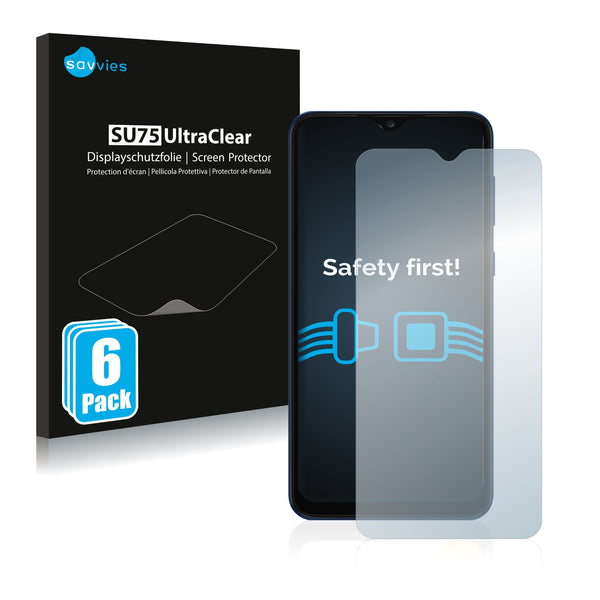 6x Savvies SU75 Screen Protector for Samsung Galaxy A03 Core