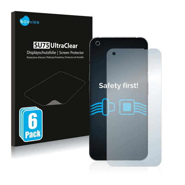 6x Savvies SU75 Screen Protector for Nothing Phone (1)